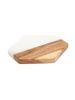 Trivet Marble and Wood Large Coasters | Marble and Acacia Wood |  Kitchen Table Protector