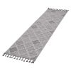 White Trellis Runner Rug