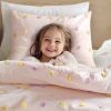 4PCS Twin/Twin XL Cotton Jacquard Pom Pom Comforter Set