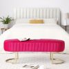 Bench Bedroom Bench ,Velvet Oval Upholstered End of Bed Bench with Golden Metal Legs ,48" Modern Storage Ottoman Bench for BedroomLiving Room