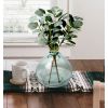 Artificial Eucalyptus Glass Vase