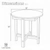 Weather-Resistant Waterproof HIPS Adirondack Side Table Outdoor Coffee Table with Smooth Surface for Garden Lawn Poolside