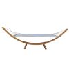Wood Stand Canvas Hammocks - 1 - Person Indoor/Outdoor Set