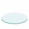 32" Inch Round Tempered Glass Table Top Clear Glass 3/8 Inch Thick Beveled Polished Edge