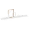 White Floating Wall Shelves-Set of 4 Modern Display Ledges