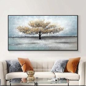 Abstract Tree Handmade Oil Painting On Canvas (style: 01, size: 70x140cm)