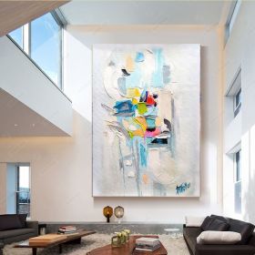 Large Abstract Handmade Oil Painting on Canvas (style: 01, size: 50X70cm)