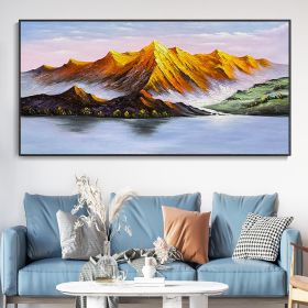 Hand Painted Oil Painting Modern Landscape Textured Painting Abstract Art Hand Painted Custom Artwork Wall Decor Painting Impressionist Art Living Roo (style: 01, size: 60x120cm)