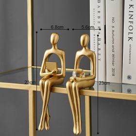 Abstract Thinker Sculptures (Color: seat AC, Ships From: China)