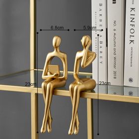 Abstract Thinker Sculptures (Color: seat CD, Ships From: China)