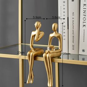 Abstract Thinker Sculptures (Color: seat AD, Ships From: China)