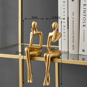 Abstract Thinker Sculptures (Color: seat BD, Ships From: China)