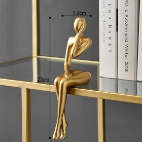 Abstract Thinker Sculptures (Color: seat D, Ships From: China)