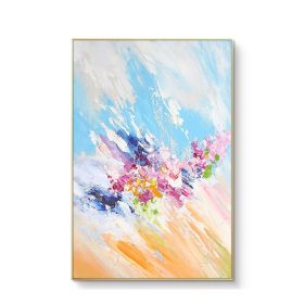 New Arrival Abstract Oil Painting In Bright Colors Large Hand Painted Picture For Living Room Wall Painting Home Decoration (size: 90X120cm)