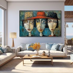 Original Elegant Lady Oil Painting on Canvas Large Wall Art Abstract Figure Painting Texture Wall Art Modern Bedroom Wall Decor (style: 01, size: 90x130cm)