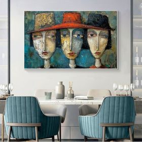Original Elegant Lady Oil Painting on Canvas Large Wall Art Abstract Figure Painting Texture Wall Art Modern Bedroom Wall Decor (style: 01, size: 100X150cm)