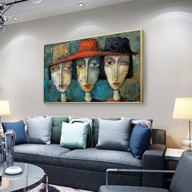 Original Elegant Lady Oil Painting on Canvas Large Wall Art Abstract Figure Painting Texture Wall Art Modern Bedroom Wall Decor (style: 01, size: 120x160cm)