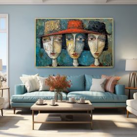 Original Elegant Lady Oil Painting on Canvas Large Wall Art Abstract Figure Painting Texture Wall Art Modern Bedroom Wall Decor (style: 01, size: 50X70cm)