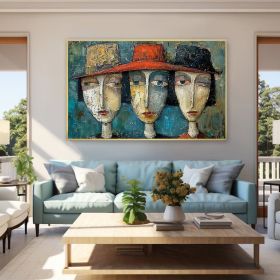 Original Elegant Lady Oil Painting on Canvas Large Wall Art Abstract Figure Painting Texture Wall Art Modern Bedroom Wall Decor (style: 01, size: 60X90cm)