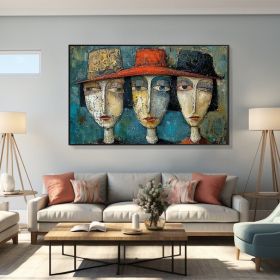 Original Elegant Lady Oil Painting on Canvas Large Wall Art Abstract Figure Painting Texture Wall Art Modern Bedroom Wall Decor (style: 01, size: 70x100cm)