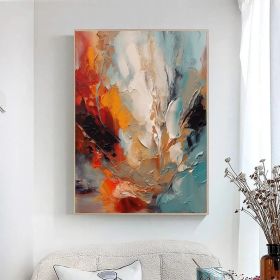 Modern Colorful Abstract Oil Painting On Canvas Colorful Wall Art Colorful Acrylic Painting Multicolour Wall Art Living Room Home Decor Gift (style: 01, size: 70x100cm)