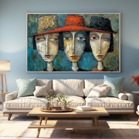 Original Elegant Lady Oil Painting on Canvas Large Wall Art Abstract Figure Painting Texture Wall Art Modern Bedroom Wall Decor (style: 01, size: 140x210cm)