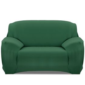 Sofa Cover Printed Stretch Sofa Furniture Cover Soft Sofa Slipcover Polyester Furniture Protector Cover (Color: DKGreen, size: 2Seat)