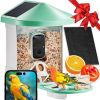 VEVOR Smart Bird Feeder with AI Camera-Solar Powered HD Birdwatching