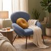 Cozy Bouclé Accent Chair — Blue Gray