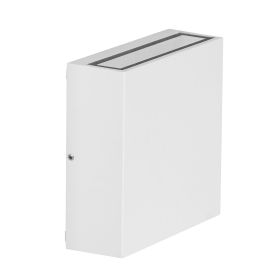 LED Outdoor Wall Sconce - Up/Down Waterproof Light Fixture (Color: White)