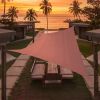 Rust Red Triangle Shade Sail-185GSM UV Block 14'x14'