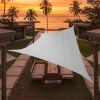 Light Grey Sun Shade Sail UV-Block 185 GSM Canopy