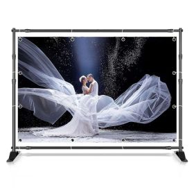 11ft*8.8ft Photo Backdrop Banner Stand Adjustable Telescopic Tube Trade Show Display Stand Step and Repeat Frame Stand for Photo (Size (mm): 250cmx300cm)