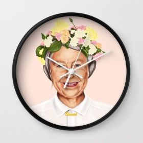 Queen Elizabeth Wall clock (Color: Black)