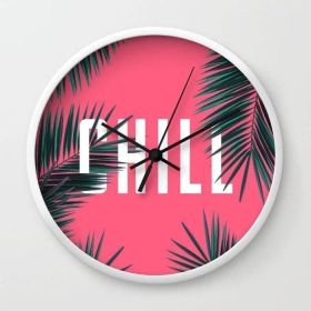 Chill Wall clock (Color: White)