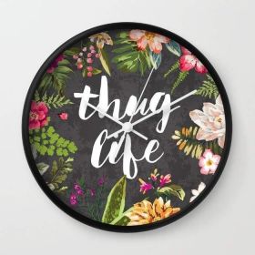 Thug Life Wall clock (Color: White)