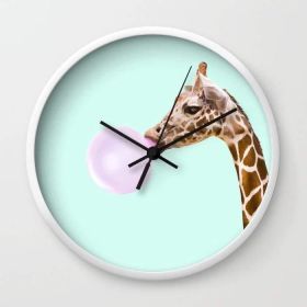 GIRAFFE Wall clock (Color: Black)