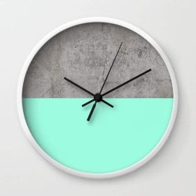 Sea on Concrete Wall clock (Color: White)