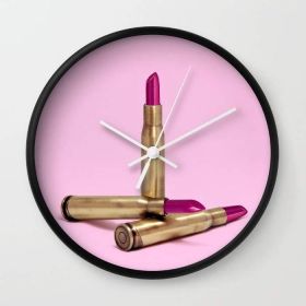 LIPSTICK BULLET Wall clock (Color: White)