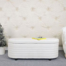 Modern Upholstered Storage Bench, End Of Bed Stool, For Living Room, Entryway, Bedroom (Fabric: velvet)