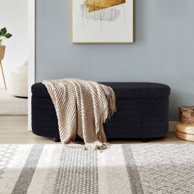 Modern Upholstered Storage Bench, End Of Bed Stool, For Living Room, Entryway, Bedroom (Fabric: Teddy velvet)