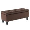Ottoman with Storage,Foot Rest Bench Bag Floor Chair for Bedroom or Entryway in Gray