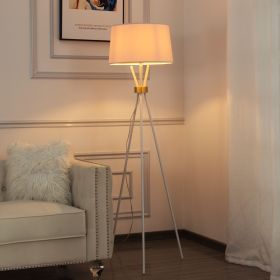 63.2' Tripod Floor Lamp (Main Material: Metal, Main Color: White)