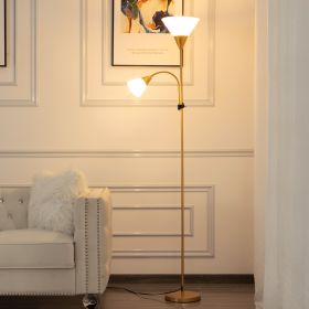 71.3' Tochiere Floor Lamp (Main Color: Gold, Main Material: Metal)