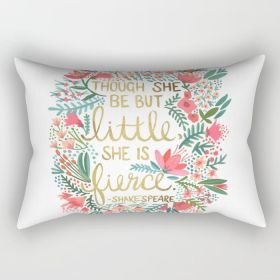Quote Shakespeare Rectangle Pillow (size: LARGE 25" X 18")