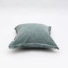 Stonewashed Linen Fringe pillow - 22x22