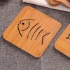 Anti-scalding Bamboo Insulation Table Mat Coaster for Home
