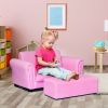 Kid's Double Couch Lounge sofa with Ottoman