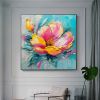 Hand Painted Oil Painting Original Flower Oil Painting On Canvas Large Wall Art Abstract Pink Floral Painting Custom Painting Modern Living Room Home