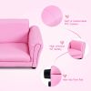 Kid's Double Couch Lounge sofa with Ottoman
